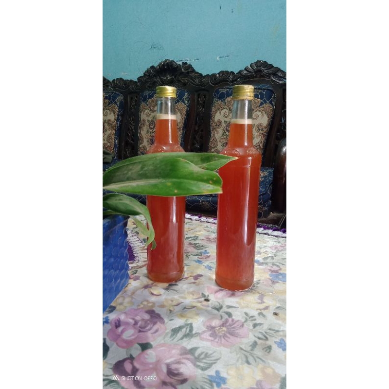 

2 botol madu liar hutan.