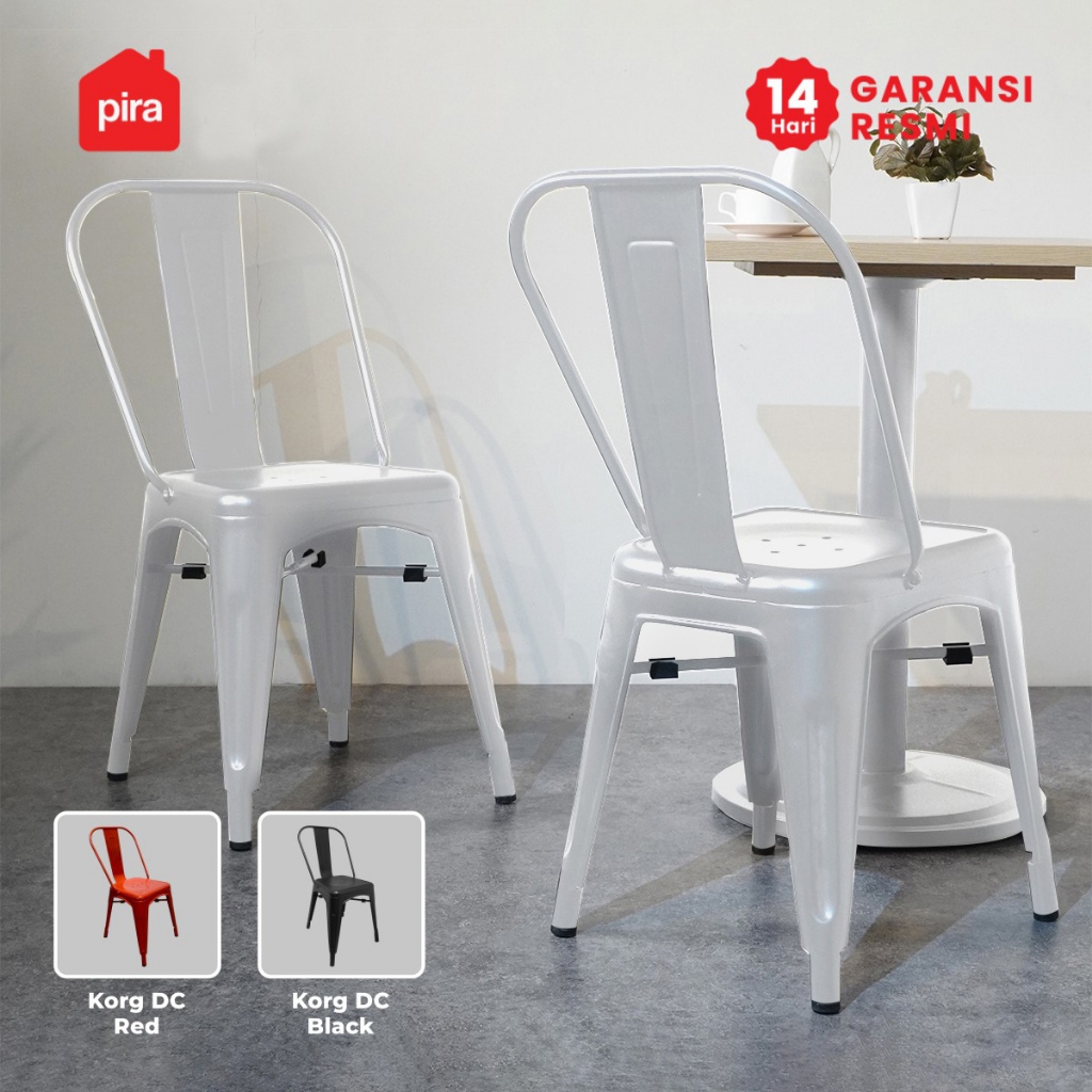 PIRA -  KORG DC Kursi Cafe / Kursi Besi / Kursi Tolix / Kursi Makan / Kursi Outdoor