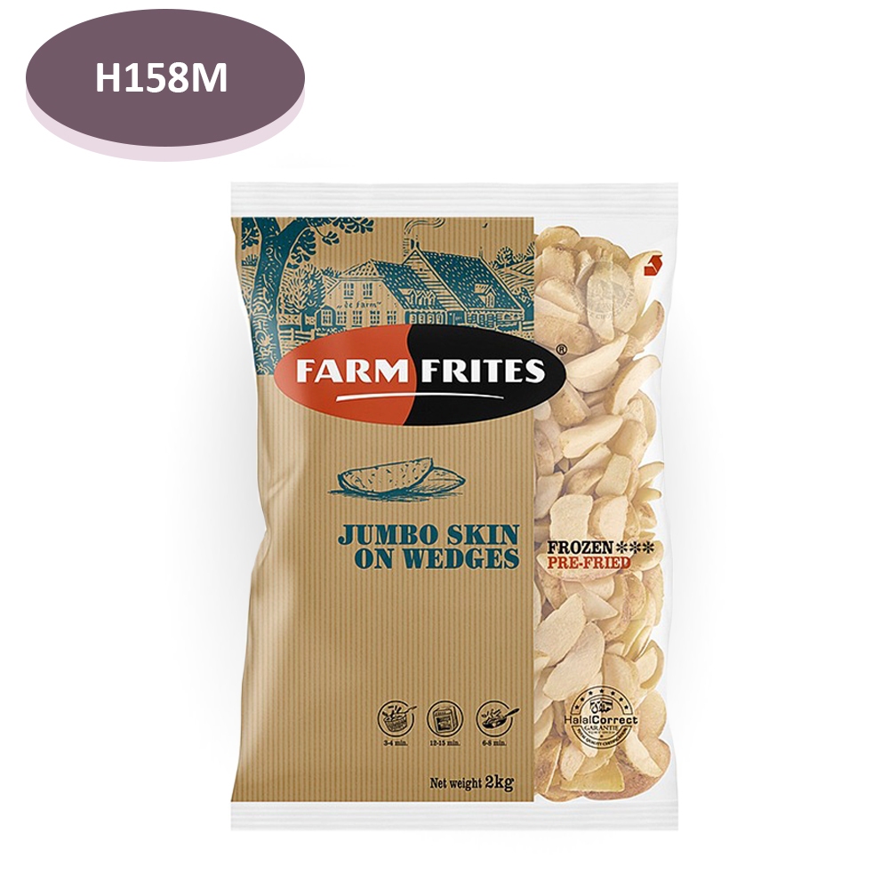 

FARM FRITES FRIES JUMBO SKIN ON WEDGES 2KG