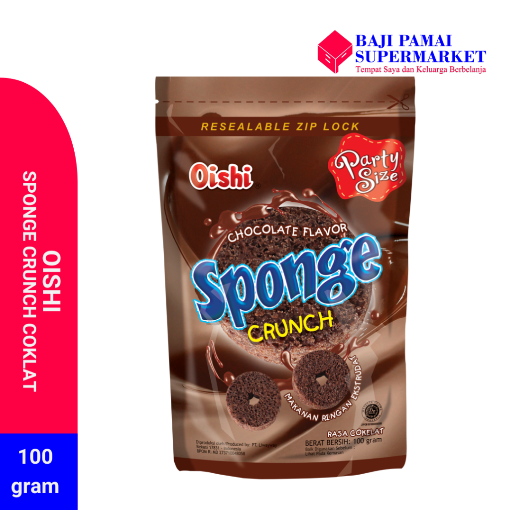 

Oishi Sponge Coklat 100gr