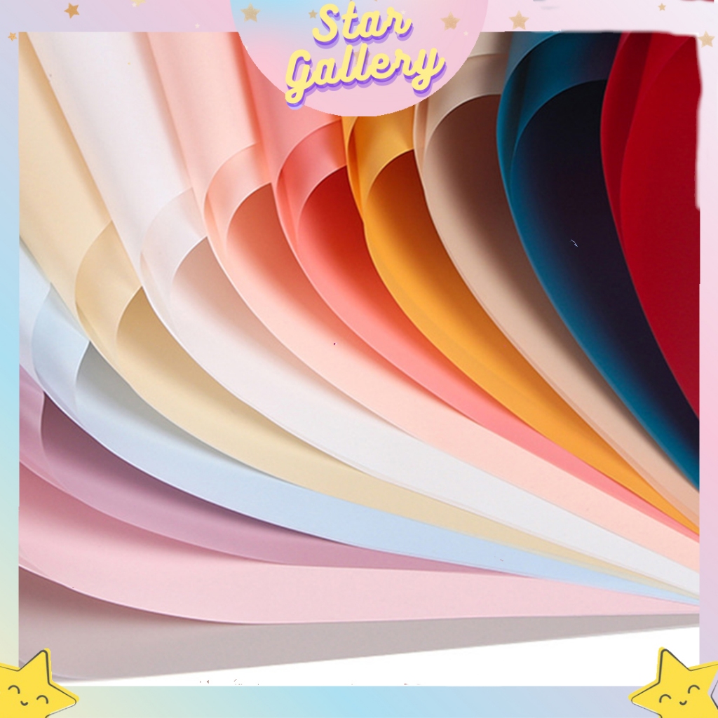 

Kertas Buket Bunga Full Solid Color Flower Wrapping Paper Waterproof Solid Color KB6309