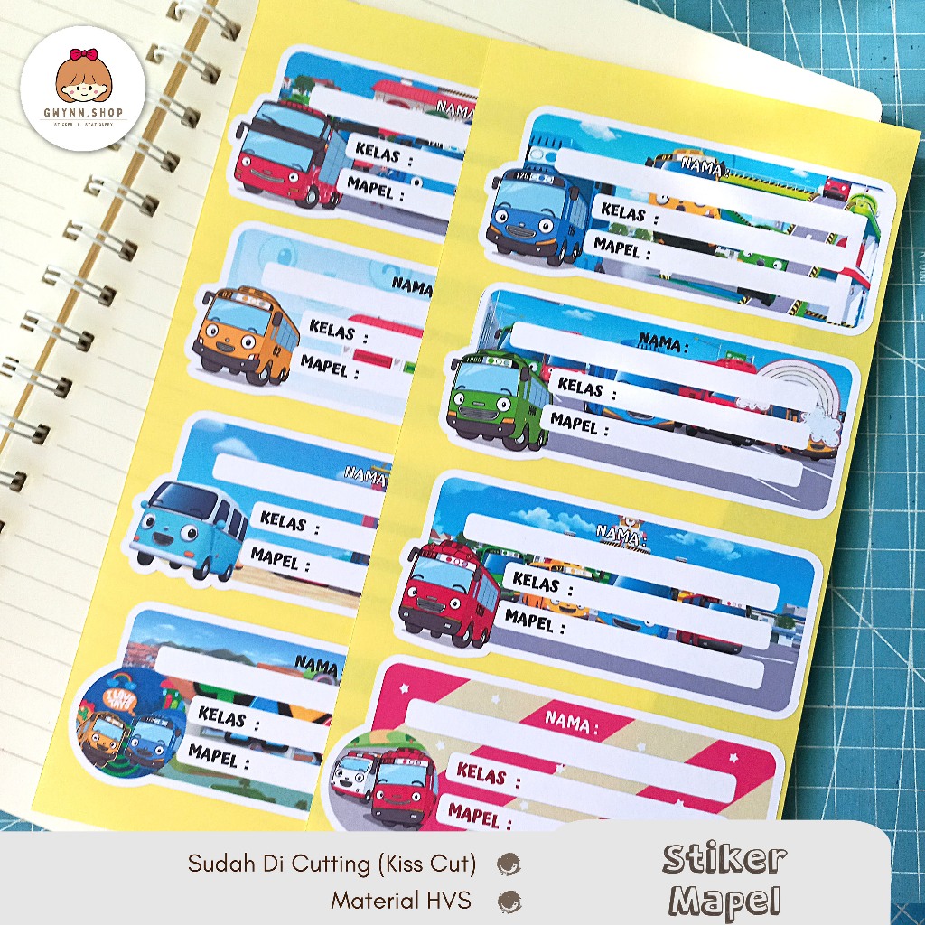 

Stiker Mapel | Label Buku Mata Pelajaran Sekolah | Tayo