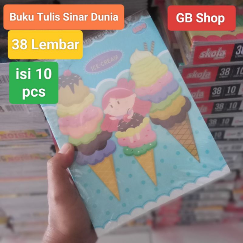 

Buku Tulis Sinar Dunia SIDU 38 Lembar isi 10 Buku