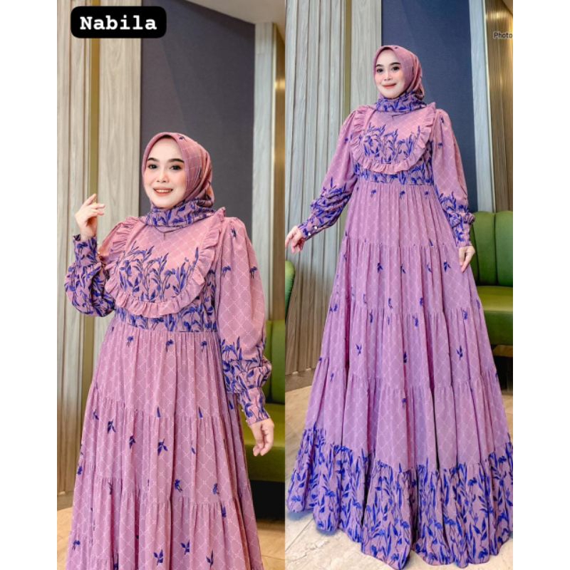 Nabila gamis hijab