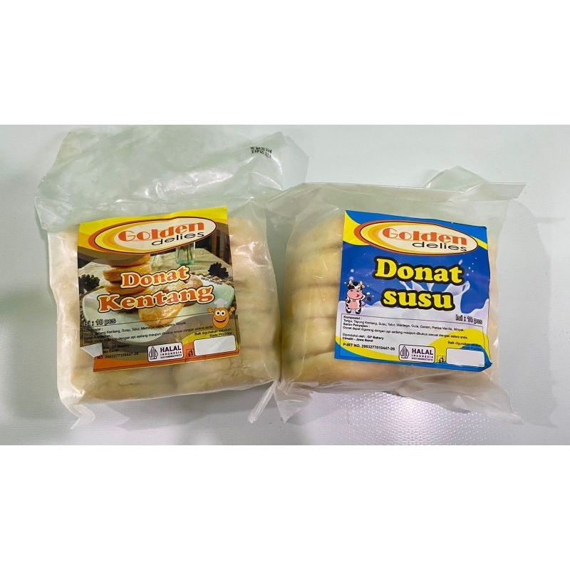 

Donat Kentang Golden 1 Pack Isi 10+ Gula Halus