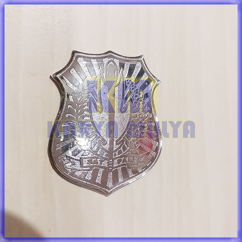 Pin Bross Satpam Silver Lencana Satpam Silver Magnet - Karya Mulya