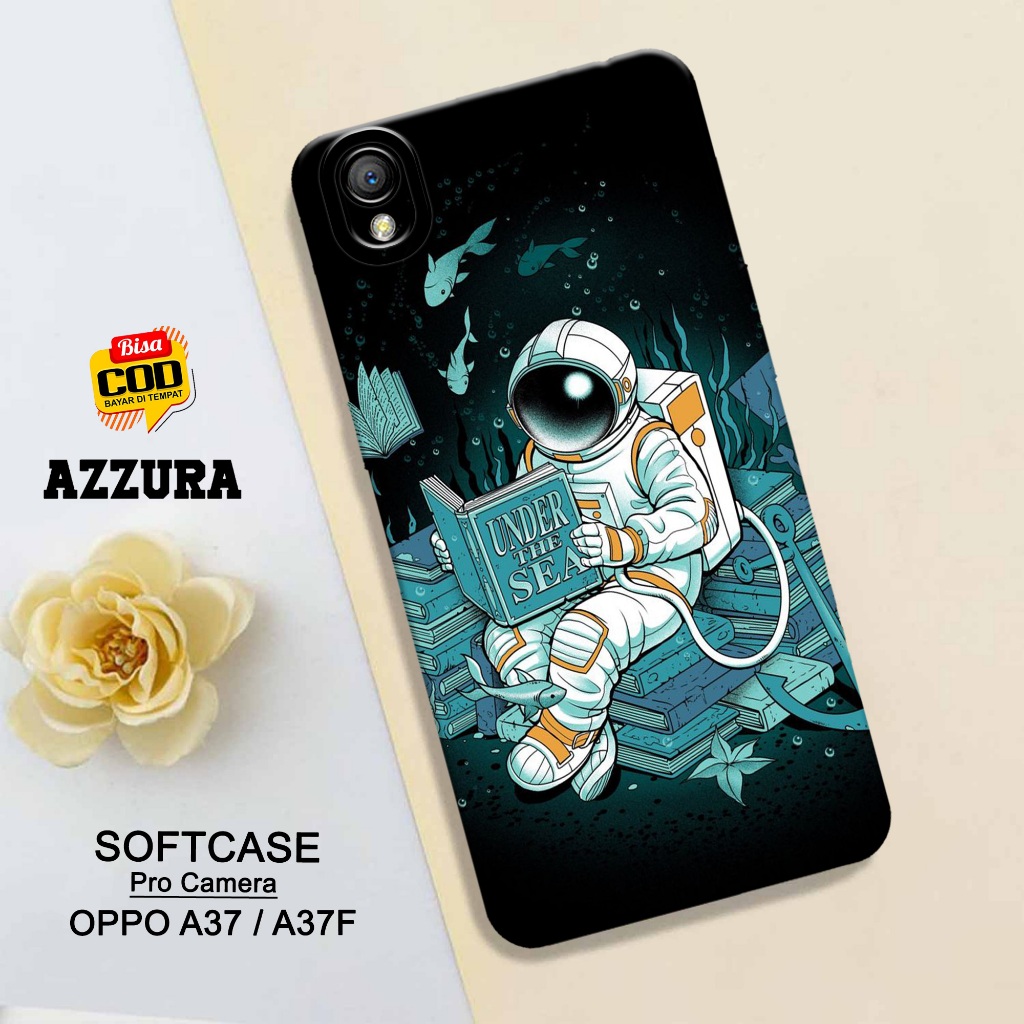AZZURA - Softcase Oppo A37 / A37F Terbaru - Astronot Case - Case Oppo A37 / A37F - Casing Hp Oppo A3