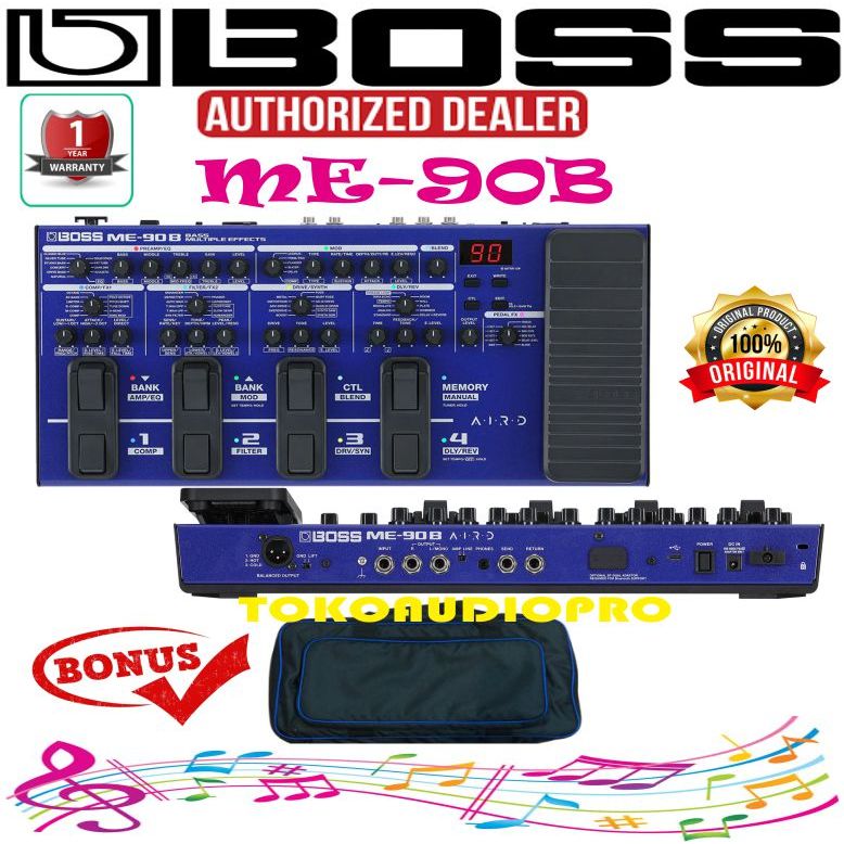 Efek Boss ME-90B Bass Multi-effects Processor Efek Gitar Bass Boss ME90B Multi Efek