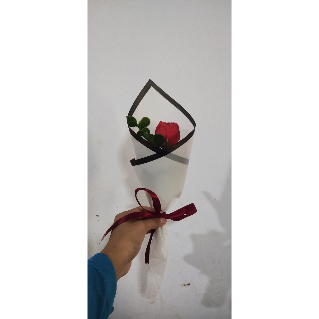 Buket Bunga Mawar 1 tangkai