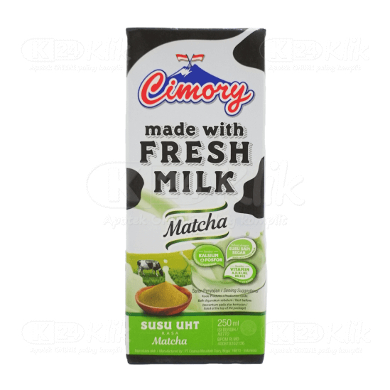 

Cimory Milk UHT / Susu UHT Rasa Matcha Cokelat Almond Biscuit 250 Ml