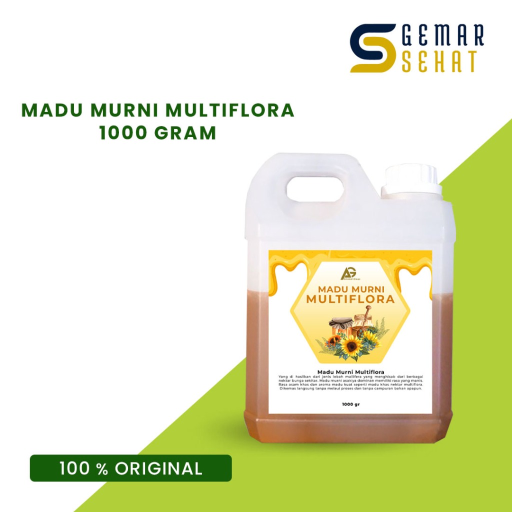 

Madu Murni Multiflora Pure Raw Honey 100% Asli 1kg