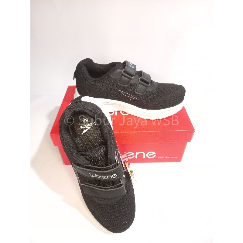 Sepatu Sekolah LUBRENE Helsinki Hitam/Putih