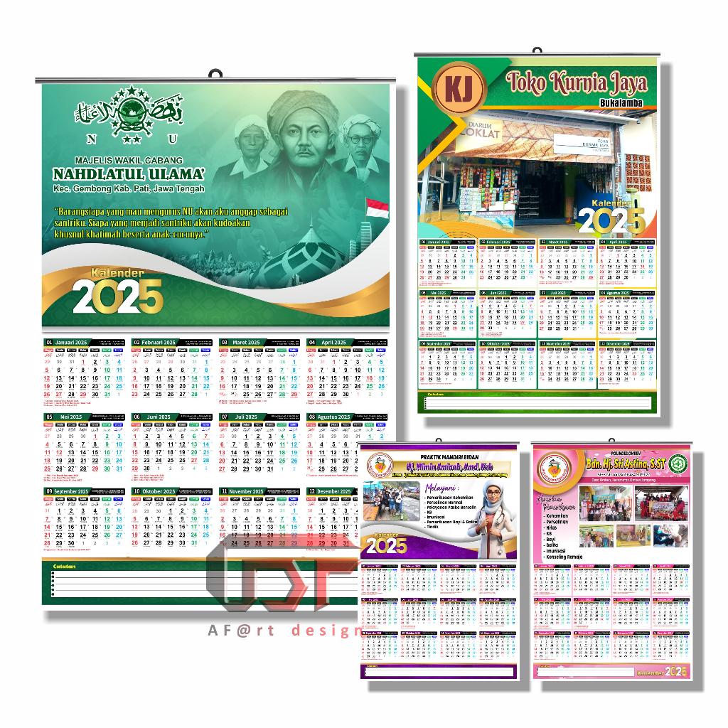 

Kalender Custom Desain Iklan Toko Restoran Salon dan lain lain 2025 TANPA MINIMAL ORDER Free Desain