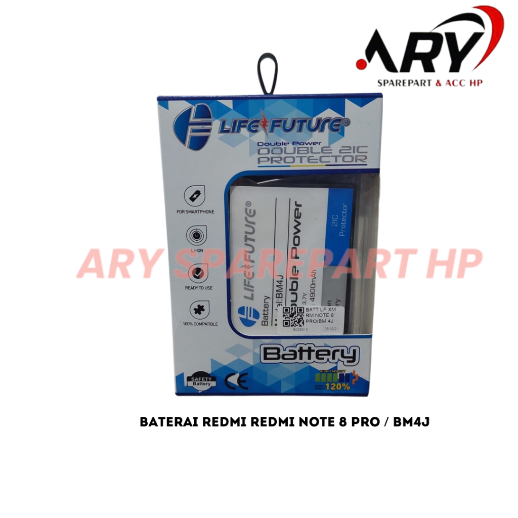 Baterai Redmi Note 8 Pro / BM4J  LIFE FUTURE
