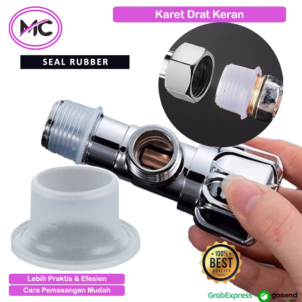 Seal Tape Karet Seal Kran Air Silikon Tahan Panas Dingin Sealtape Anti Bocor Pengganti Seal Tape Rub