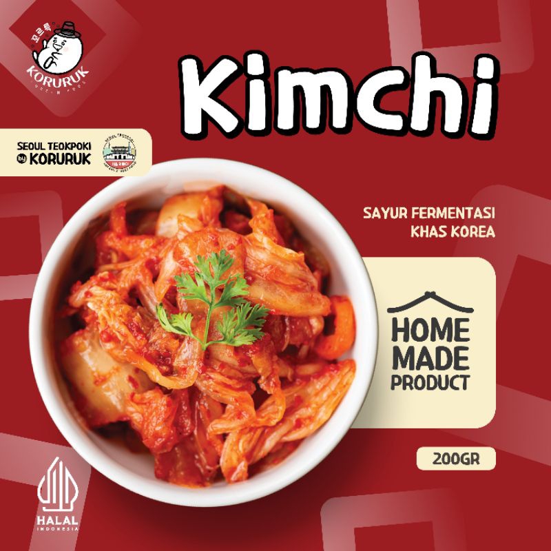 

[Seoul Teokpoki by Koruruk] Kimchi 200gr - Kimchi Package instant HALAL