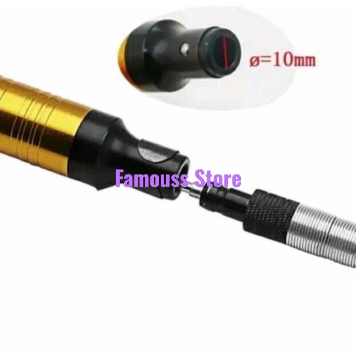 Handpiece kepala Bor Tuner gantung Foredom 6mm