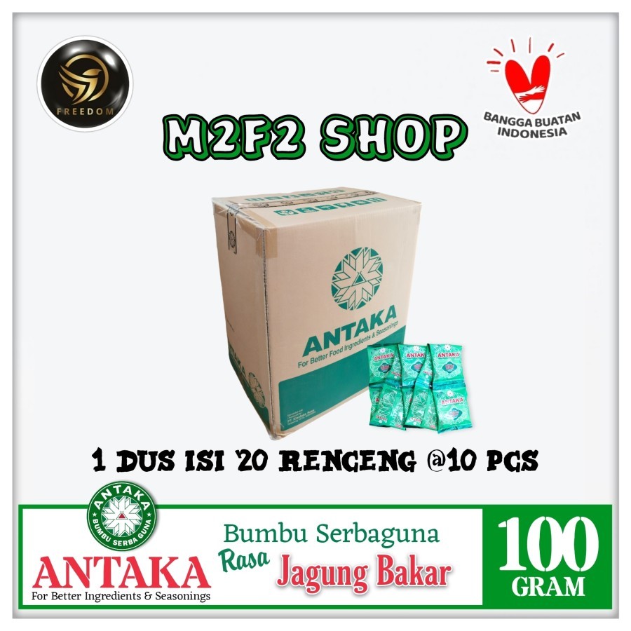 

ANTAKA Bumbu Tabur Serbaguna Aneka Rasa Jagung Bakar Sachet - 100 gr (Kemasan Karton)