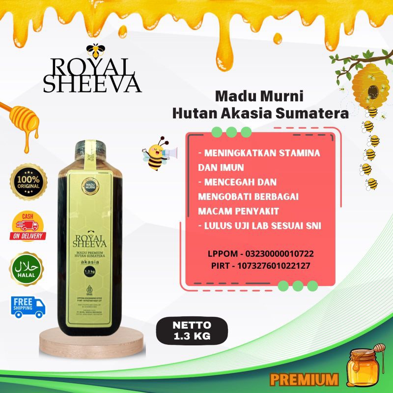 

Madu Murni 100% Royal Sheeva 1.3kg | Premium Halal MUI Asli dari Hutan Akasia Sumatera