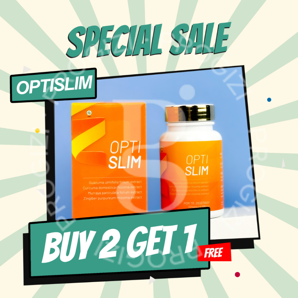 PROGIZI Optislim Herbal Diet Original 20 Kapsul (3 botol)