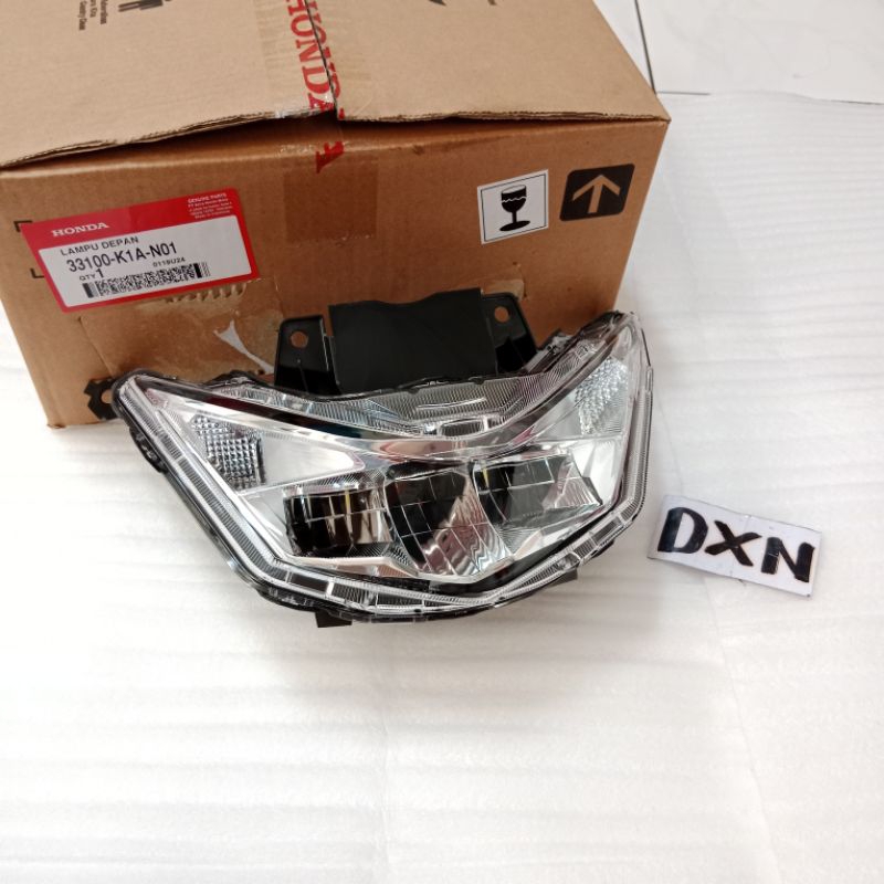 Lampu Depan Reflektor Beat K1A 33100-K1A-N01 Asli Original Honda