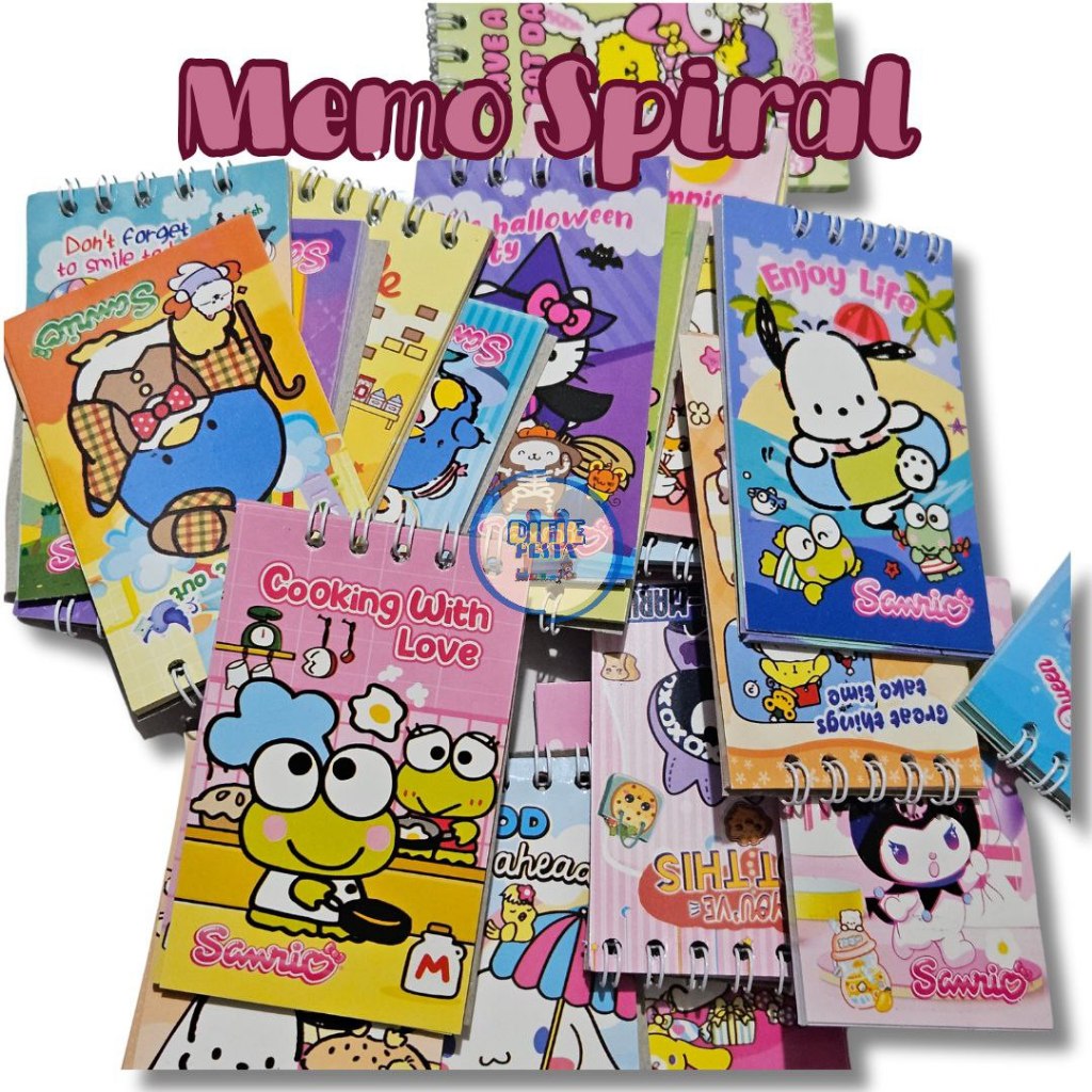 

20Pcs Memo spiral dg note book/ buku catatan harian kecil buku memo