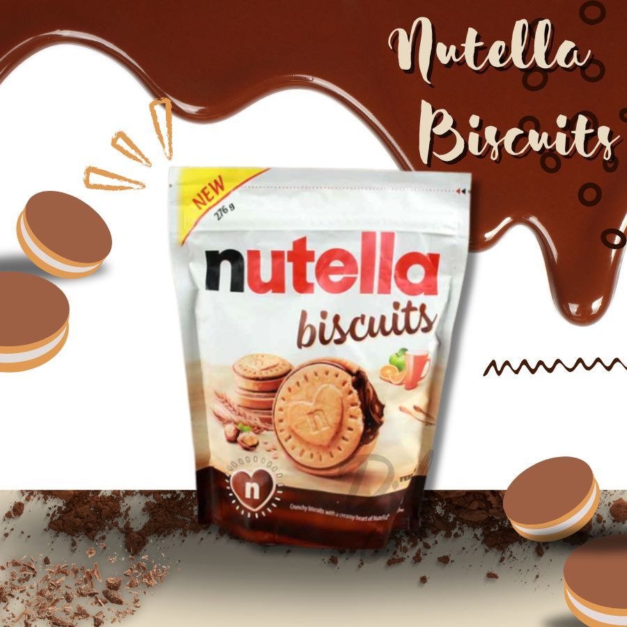 

Nutella Biscuits 193g Biskuit Lapis Krim Cokelat 1 Pouch