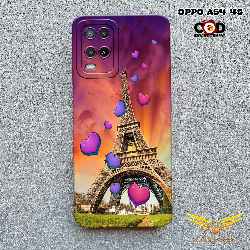 New Paris Case - Softcase Oppo A54 4G Terbaru - Case Hp Oppo A54 4G - Casing Oppo A54 4G - Case Lent