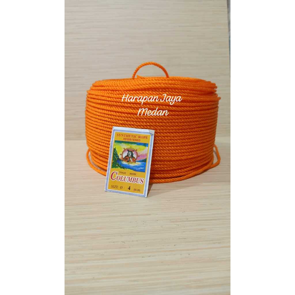 Tali Nilon Plastik Ukuran 4mm / Tali jemuran / Tali tambang