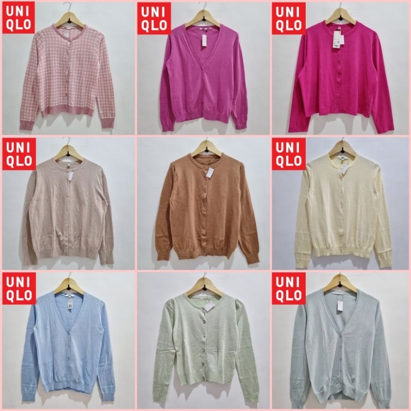 Cardigan Rajut Basic Premium | Cardigan Rajut Uniqlo