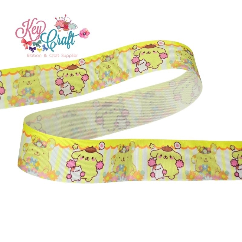 

Pita Grossgrain motif Pompompurin size 3,8cm