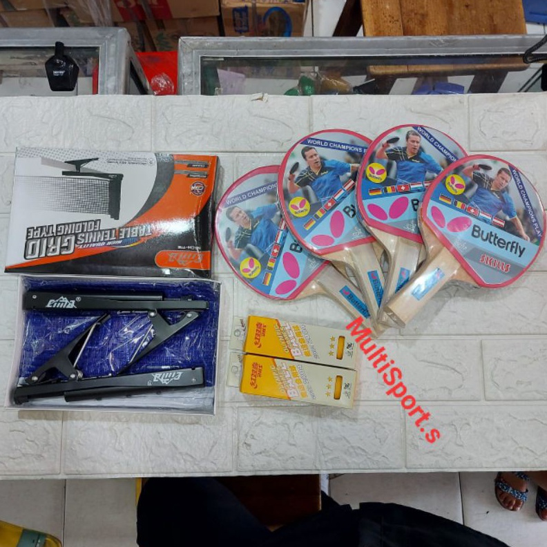 KODE H12U BET TENIS MEJA SET NET DAN BOLA