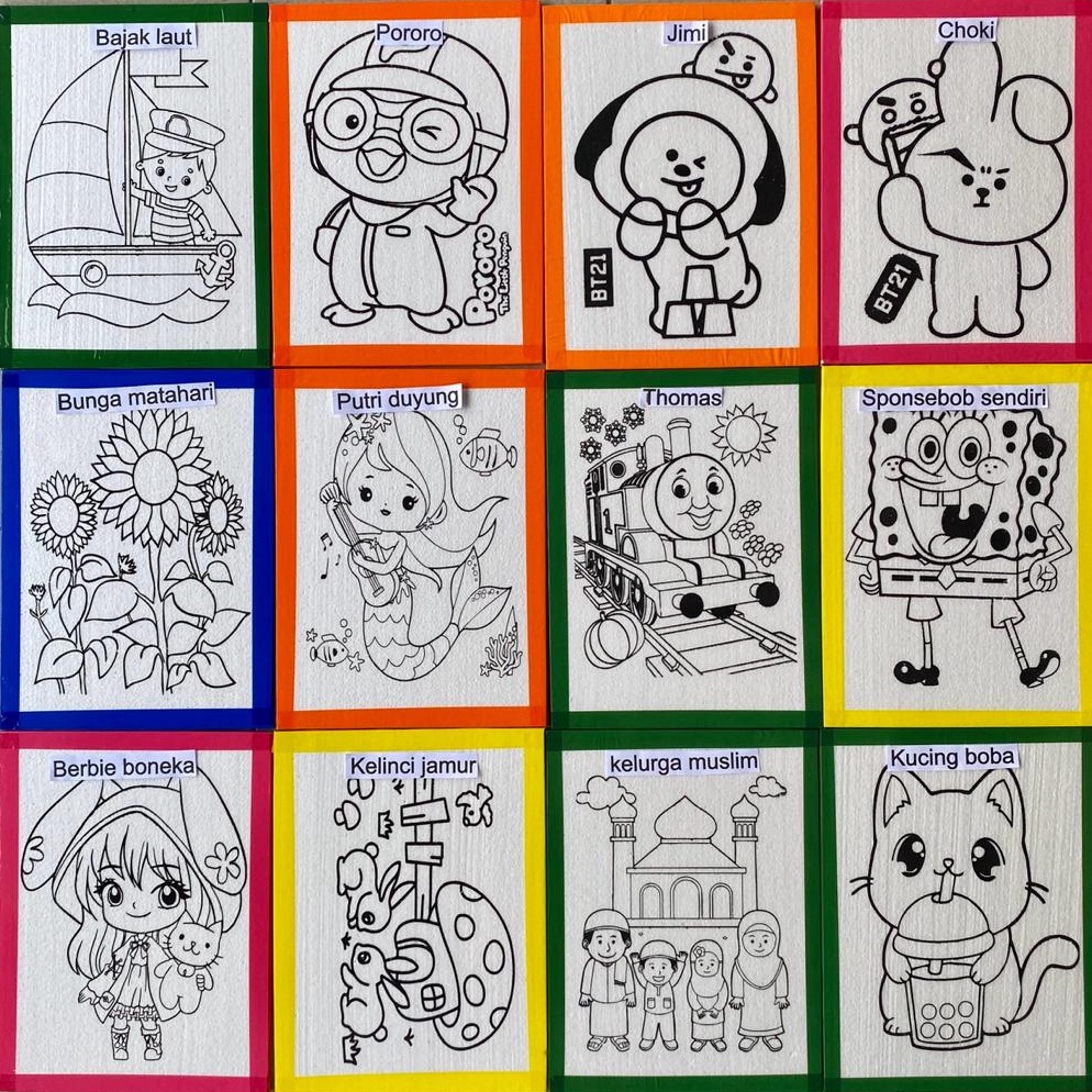 

KODE S2L9 Paket 5 styrofoam lukis list lakbangabus lukis ukuran 3x 4