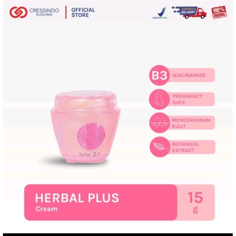 cream herbal plus original,bpom