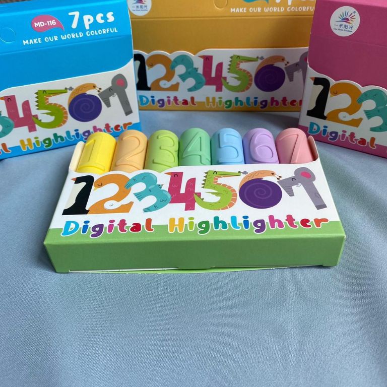 

Stabilo Lucu Number 1 Sampai 7 Highlitter Angka Stationery Lucu Unik Kado Viral Termurah KODE G1F9
