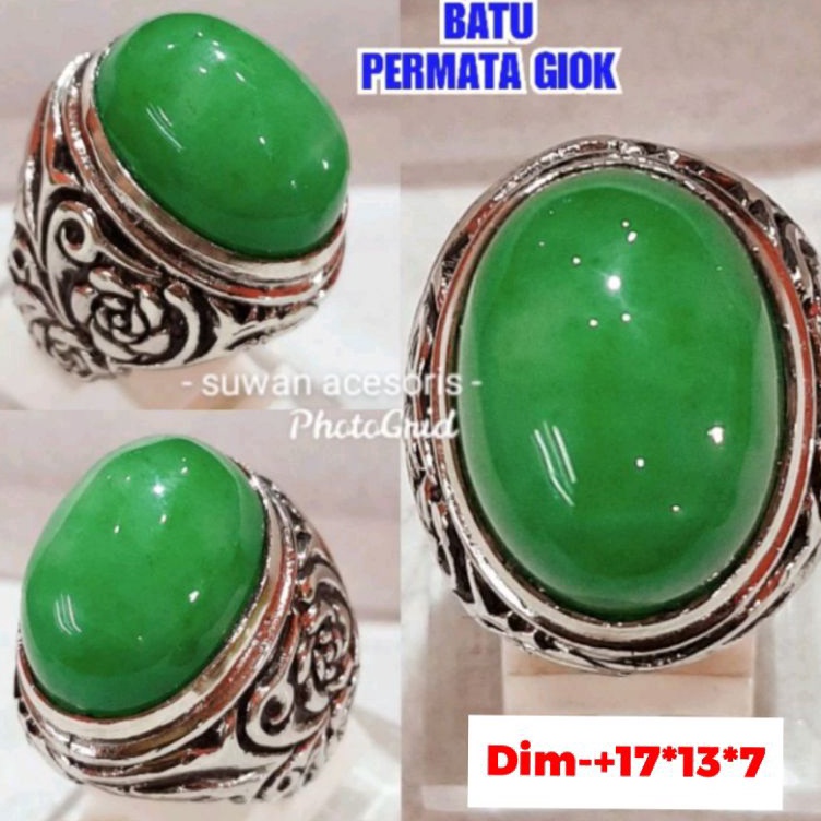 KODE K65P BATU PERMATA GIOK CINCIN ASLI GIOK