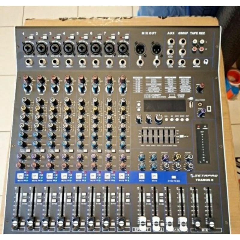 Mixer audio 8ch Zetapro Thanos 8 original Zetapro Thanos 8