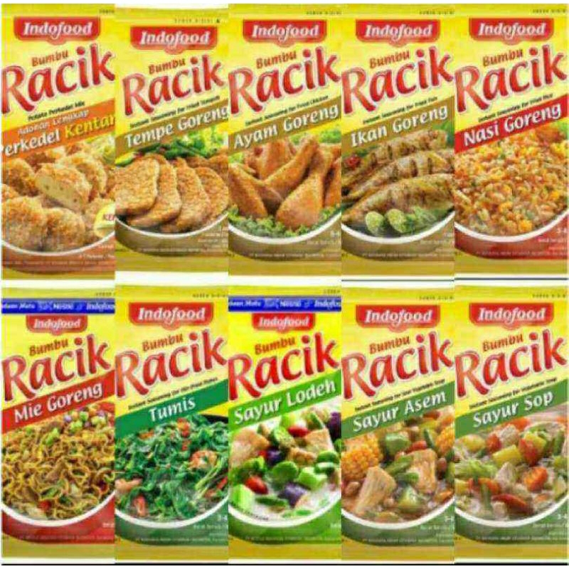 

Bumbu racik indofood 10x20 gram