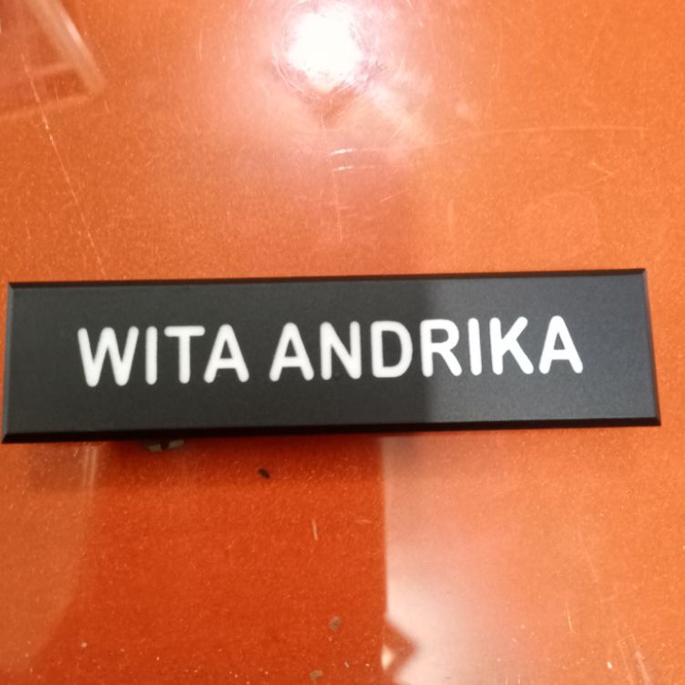 

Grafir Router Papan Nama PDH Full Hitam Doff Nametag Pegawai PNS ASN P3K KODE X8M3