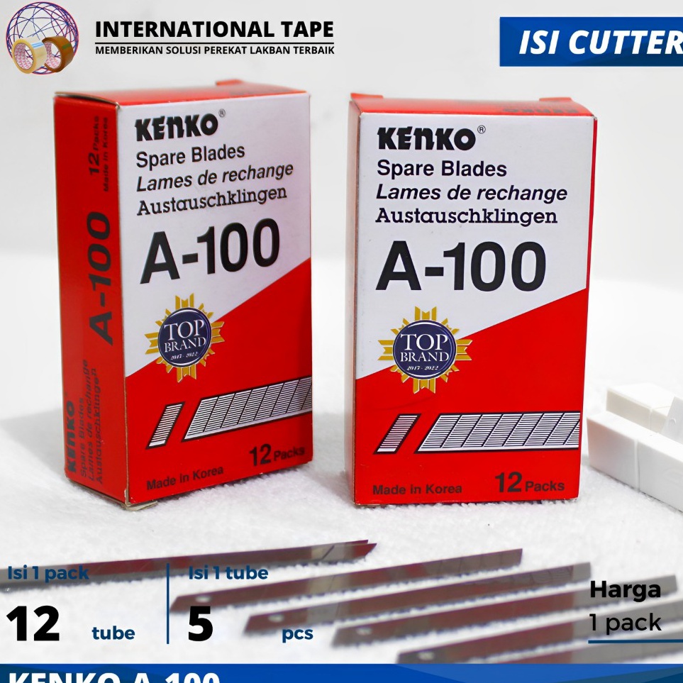 

KODE U9X8 ISI PISAU CUTTER CUTER KENKO A 1 REFILL KATER