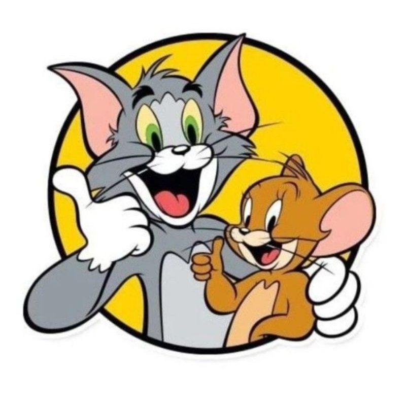 

seticker tom and jarry teman