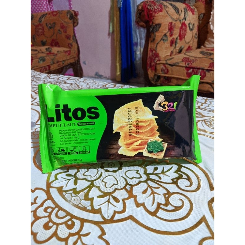 

makanan rumput laut Litos 35g