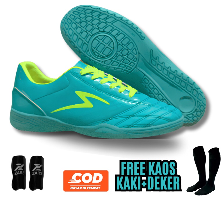Sepatu futsal anak specs infinity Hijau Tosca terbaru jaitan murah berkualitas untuk junior anak pri