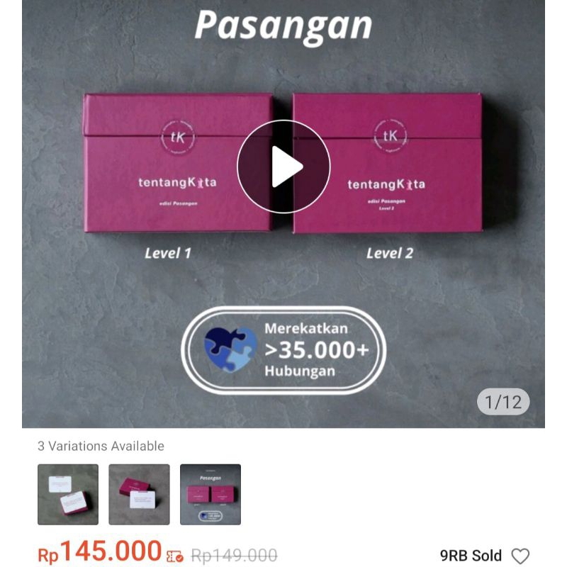 Preloved Kartu Tentang Kita