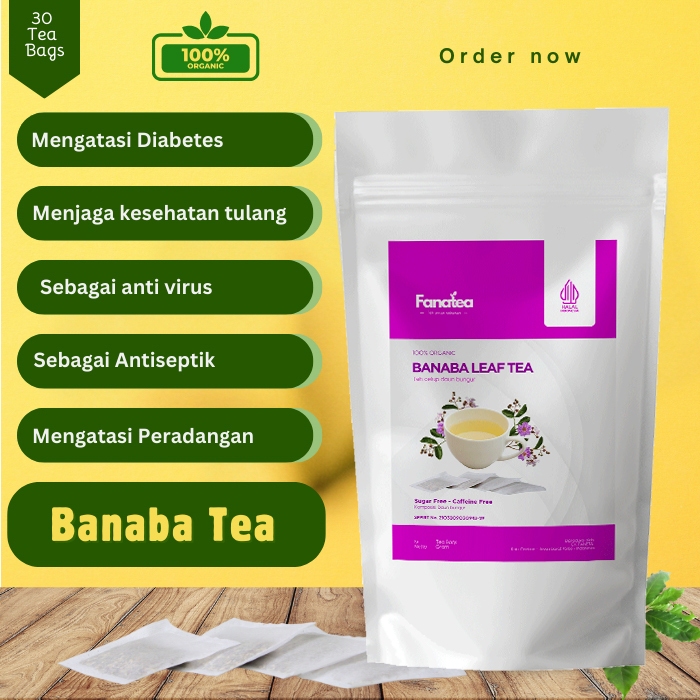 

Banaba Tea - Teh celup daun Banaba Fanatea isi 10/20/30