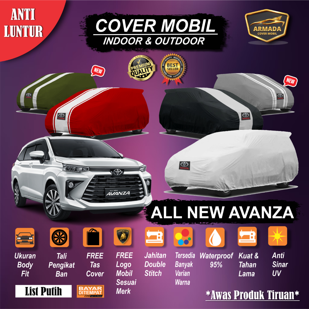 Cover Mobil All New Avanza / Sarung Mobil Toyota Avanza / Selimut Mobil Avanza Outdoor Waterproof