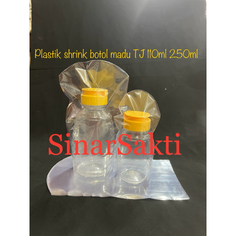 isi 50pcs Segel plastik shrink botol madu tj 110ml 250ml seal atas oval