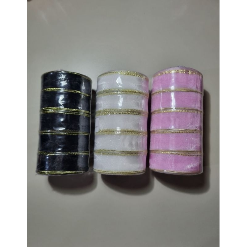 

PITA ORGANDI/ORGANZA LIST EMAS 1 INCH