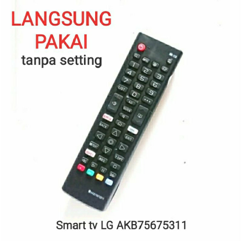 REMOTE TV LG LCD/LED (SMART TV LG) AKB75675311 NEW