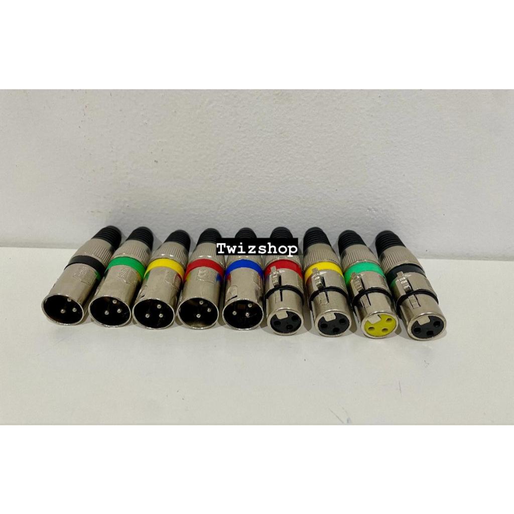 Jack Canon XLR Canare 3 Pin Male Cowo / Soket Canon Kunci Canare Female Cewe Socket Canon